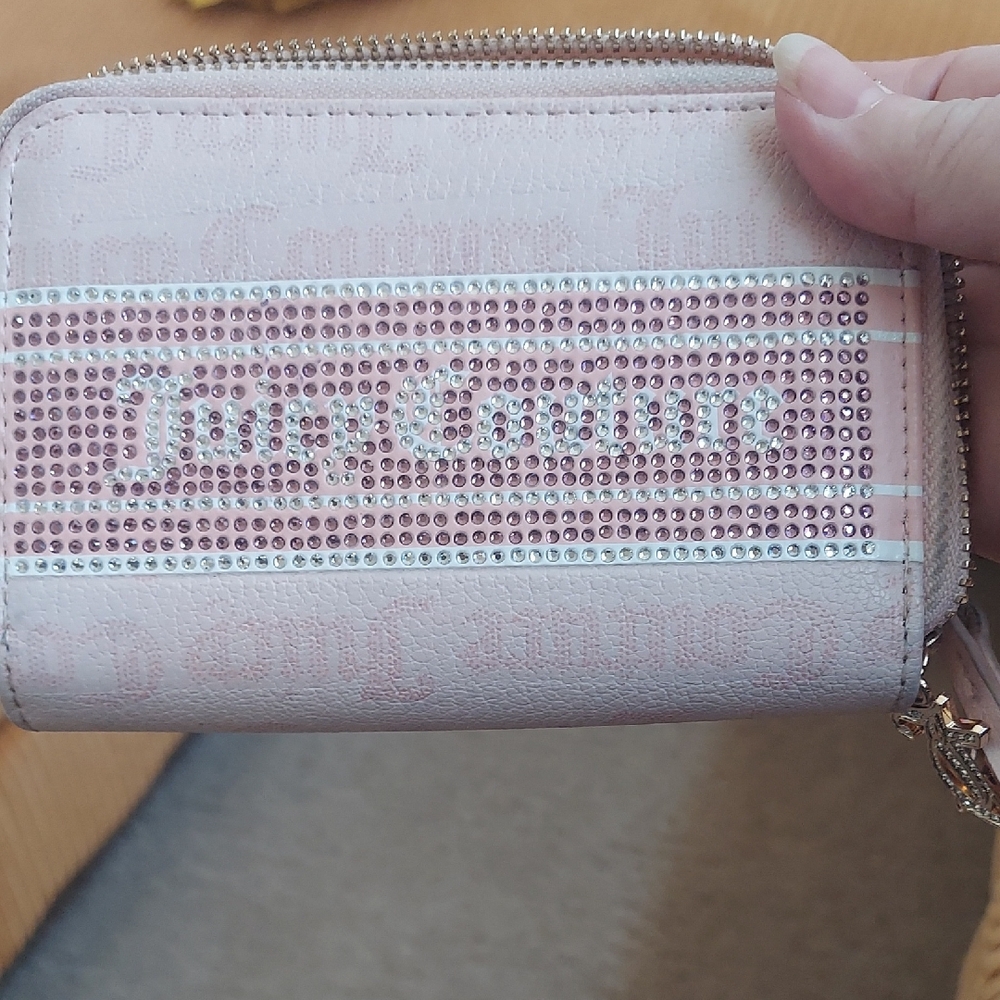 Juicy Couture Light Pink Rhinestone Wallet